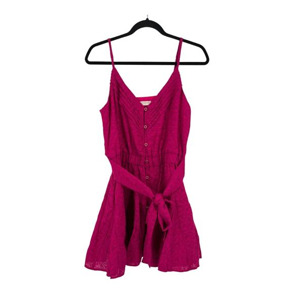 Ramy Brook dress Kallie wild rose springtime burnout minidress size 8 - Picture 2 of 10